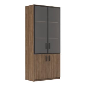 Шкаф для бумаг со стеклом 90x45x205.6