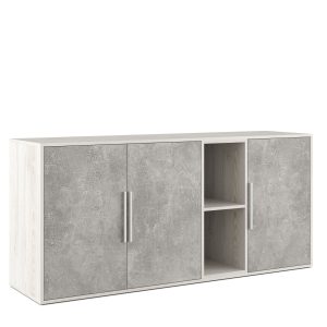 Шкаф низкий 3 створки, с нишей 168.8x45x78