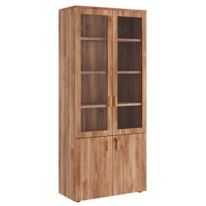 Шкаф для бумаг со стеклом 90x42x206