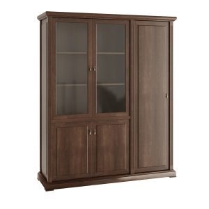 Шкаф для бумаг с одностворчатым гардеробом 169x55x212