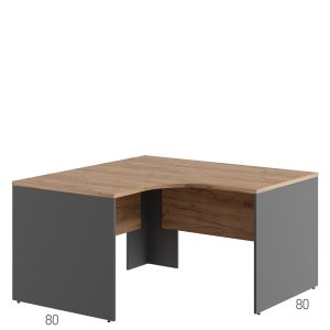 Стол эргономичный правый 140x140x75