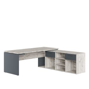 Стол письменный на опорной креденции 200x205x75
