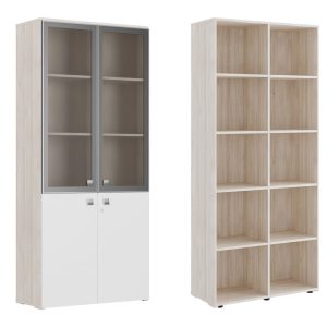 Шкаф для бумаг со стеклом 92x42x209