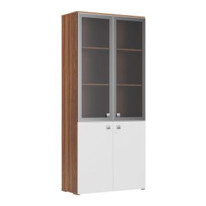 Шкаф для бумаг со стеклом 92x42x209