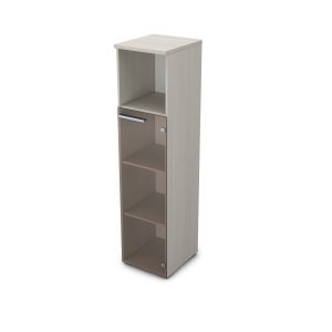 9П.004.5 Пенал со стеклом и нишей 400x450x1645