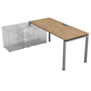 teakwood/алюминий матовый